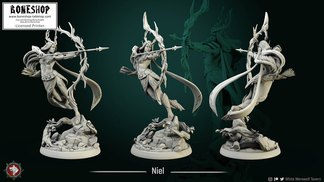 Barren Raiders „Niel 75mm-BOSS“ White Werewolf Tavern | 28mm-35mm | Boneshop