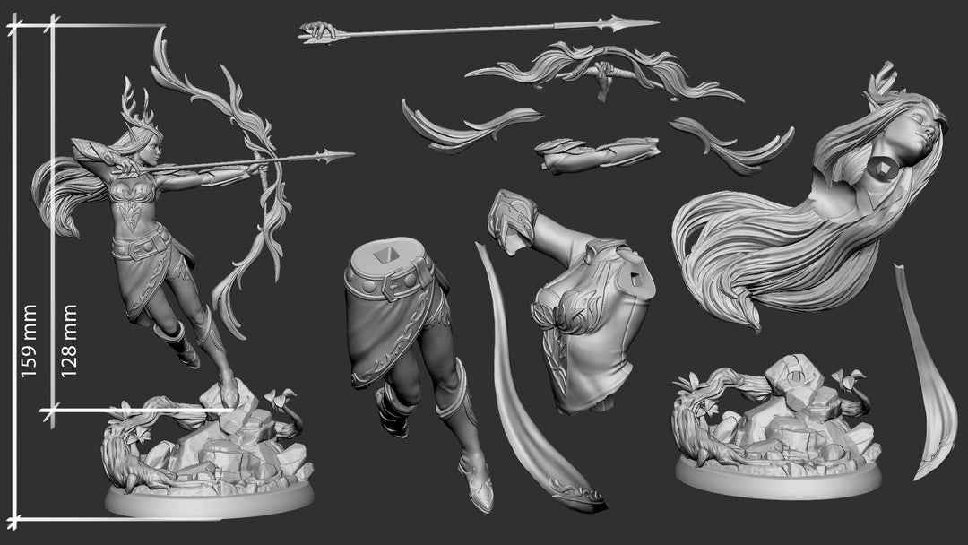 Barren Raiders „Niel 75mm-BOSS“ White Werewolf Tavern | 28mm-35mm | Boneshop