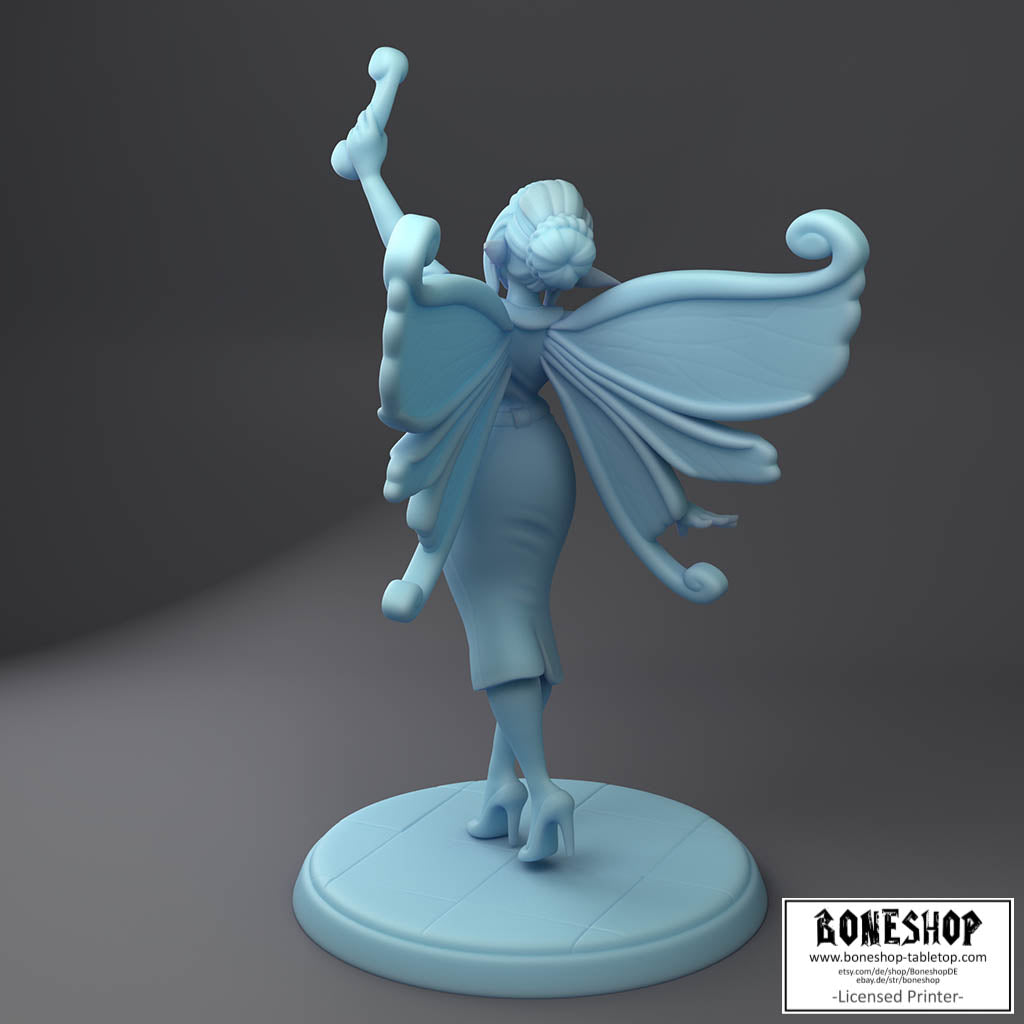 Twin Goddess Miniatures „Pixie, the Fairy Secretary" 28mm | 32mm | 3D | Boneshop
