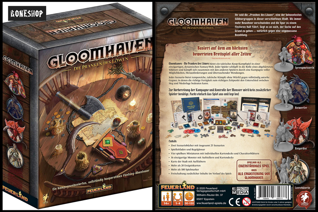 Gloomhaven "Pranken des Löwen" Feuerland-Spiele | DE - Version | OVP | Boneshop