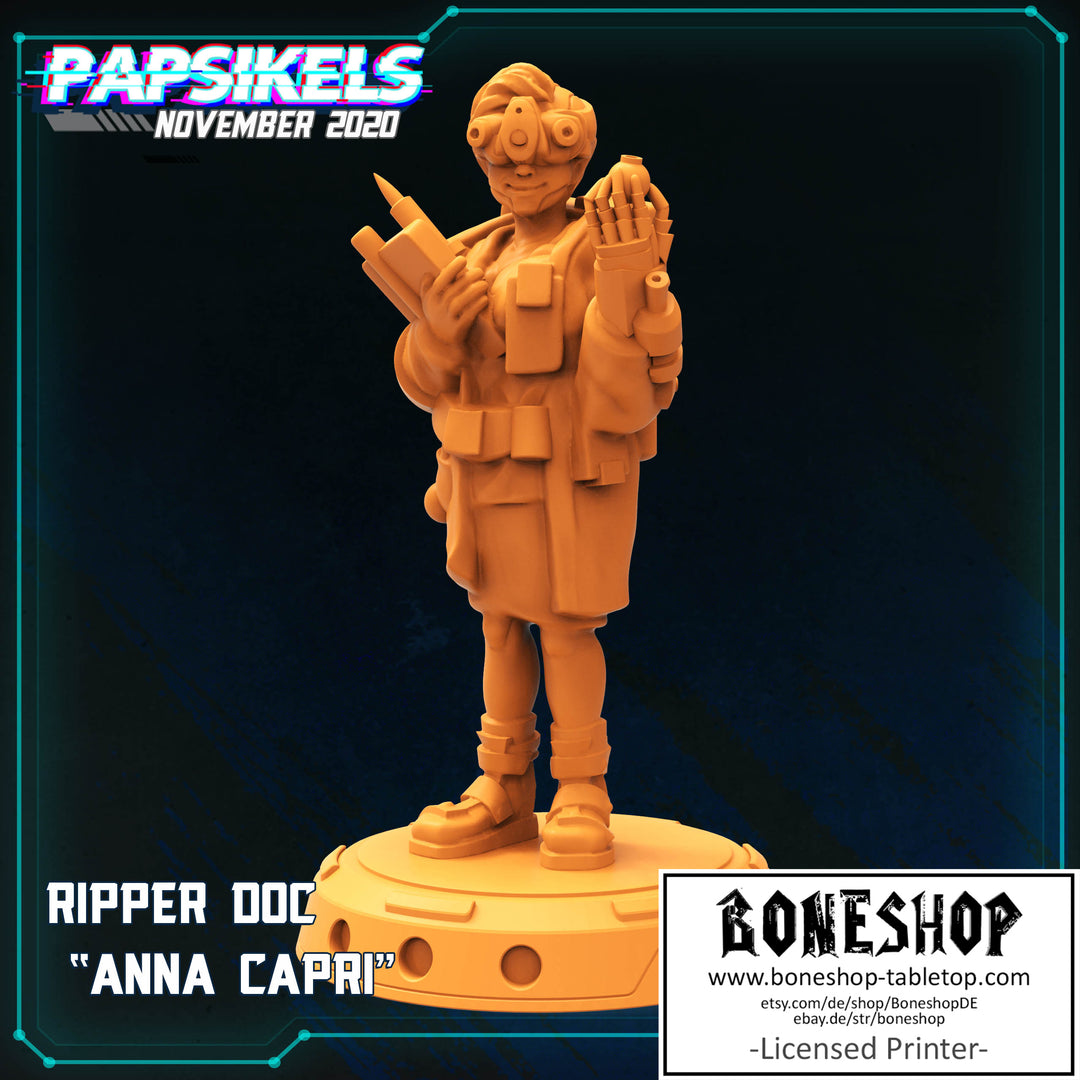 Pack 11 „Anna Capri" 28mm - 35mm | Cyberpunk | RPG | Boneshop