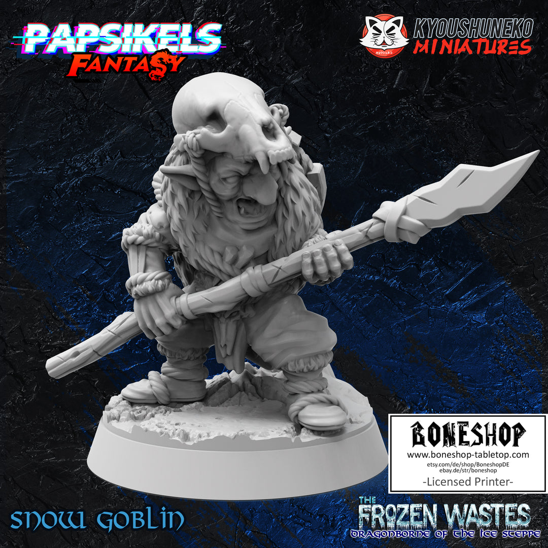 The Frozen Wastes „Snow Goblin" 28mm - 35mm | RPG | DnD | Boneshop