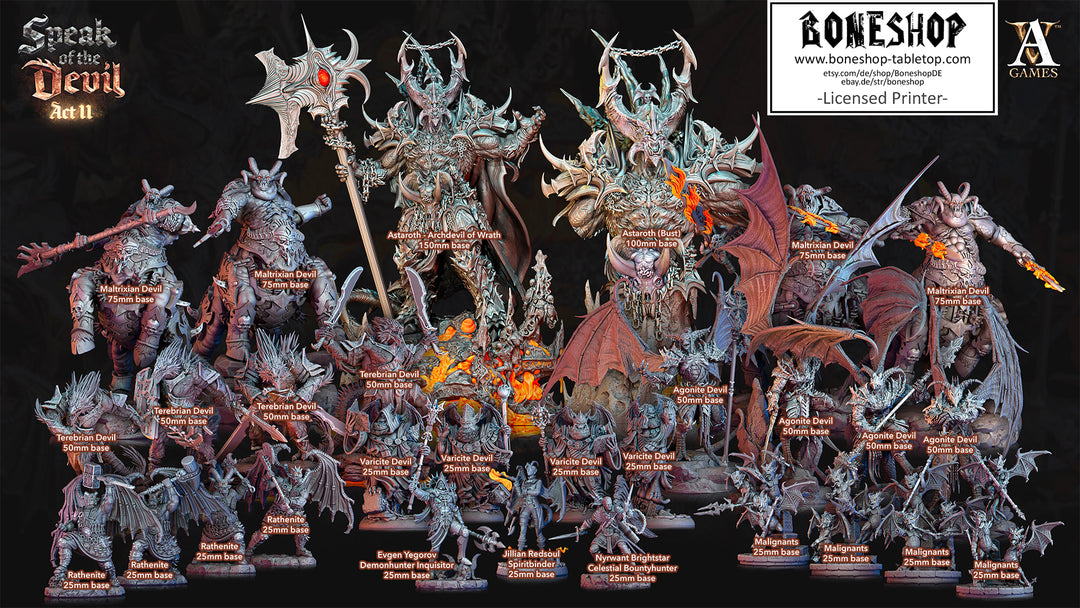 Speak of the Devil II „Malignant 1" 32mm - 40mm | RPG | DnD | Boneshop