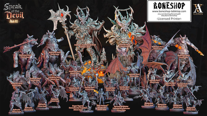 Speak of the Devil II „Maltrixian Devil 2" 32mm - 40mm | RPG | DnD | Boneshop