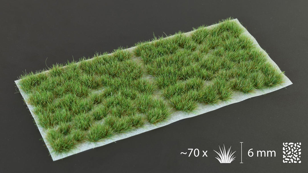 Grass Tufts : Strong Green 6mm - Wild