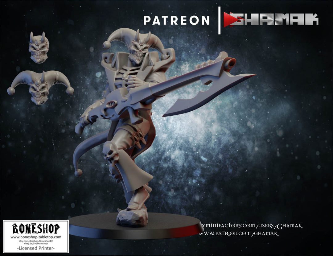 Space Harlequin „Dark Jester" 28mm - 35mm | RPG | DnD | Boneshop