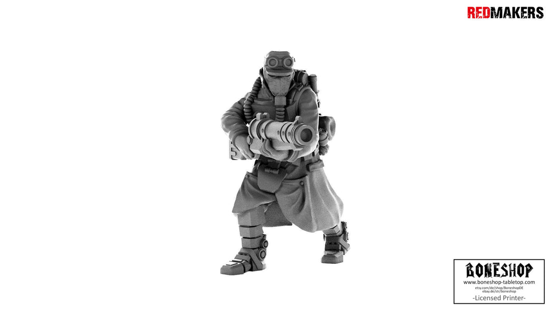 Imperial Force „Death Squad Engineer 9" Red Makers | 28mm - 35mm | Boneshop