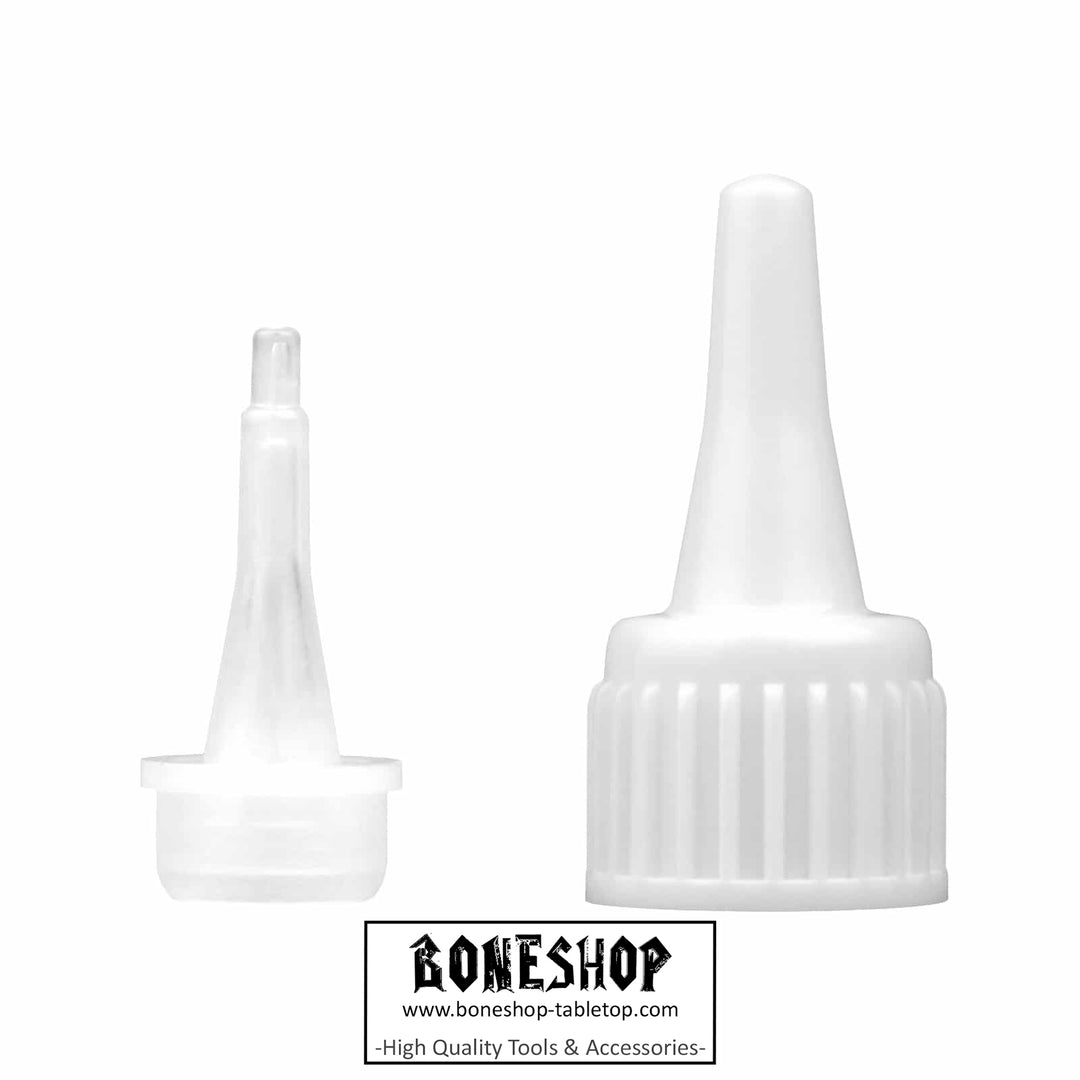 Nozzle Ø14mm with cap thread Ø18mm white - EVERGLUE - Boneshop