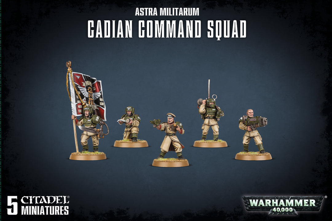 Astra Militarum: Cadian Command Squad (47-09a)