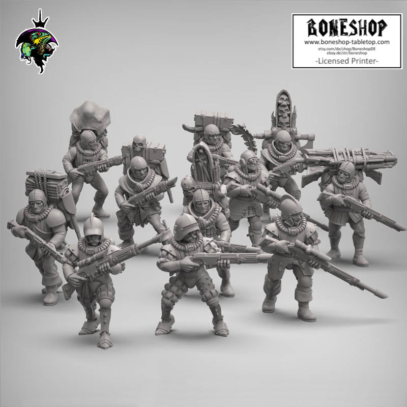 Mercenaries and Militia „Sci-Fi BUNDLE“ 28mm-35mm | RPG | Tabletop | Boneshop