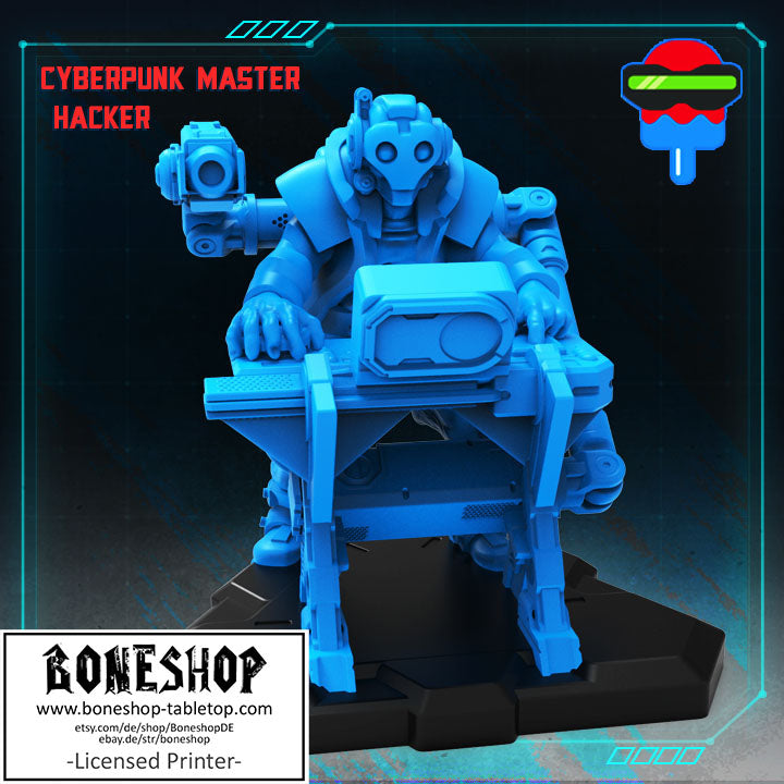 Pack 1 „Master Hacker" Papsikels | 28mm - 35mm | Cyberpunk | RPG | Boneshop