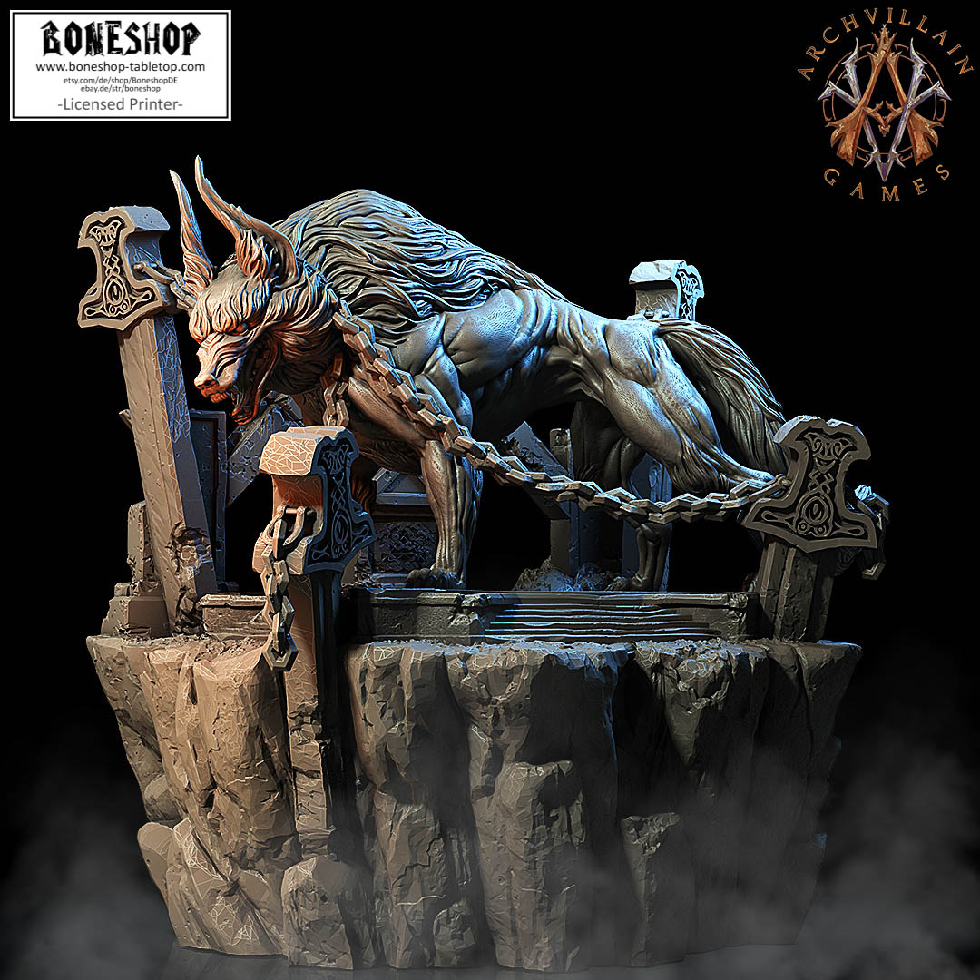 Moonbitten „Fenris the Lycan God" | 32mm - 40mm | DnD | RPG | Premium | Boneshop