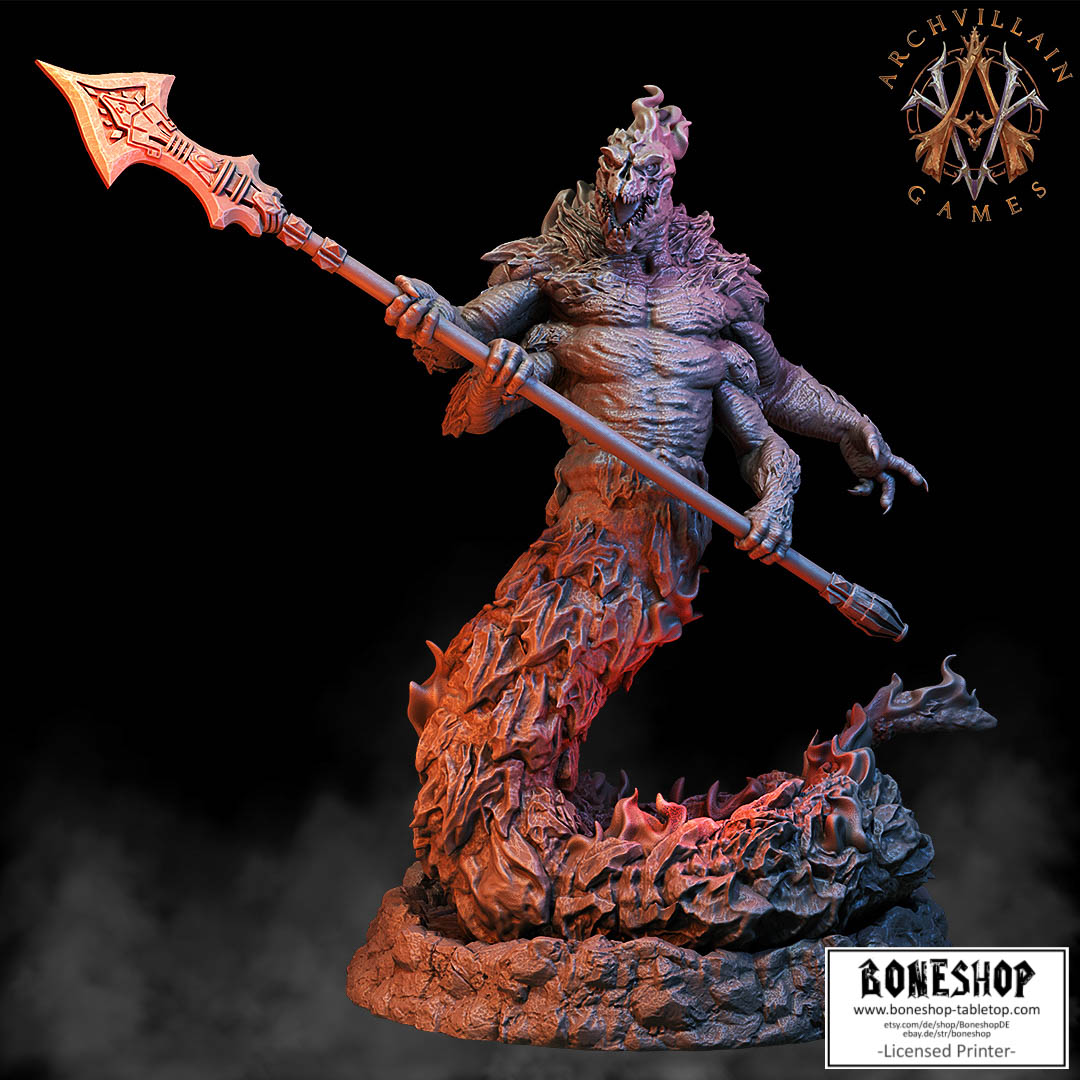 Magma Lords „Salamander Lord 2" | 32mm - 40mm | DnD | RPG | Premium | Boneshop
