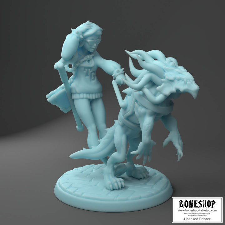 Twin Goddess Miniatures „Kelsey the Blind Warlock V1" 28mm | 32mm |RPG |Boneshop