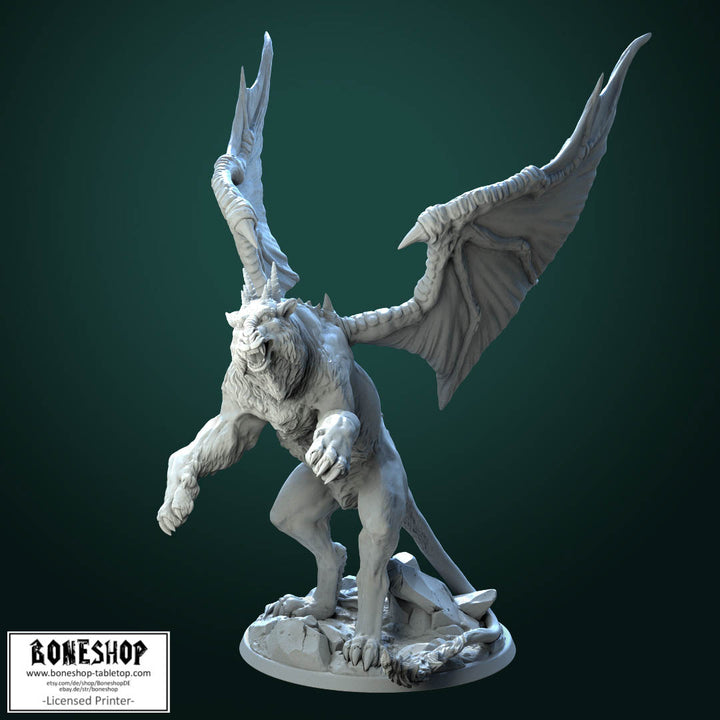 Fantasy „O'elle Dragon v1“ White Werewolf Tavern | 28mm-35mm | RPG | Boneshop