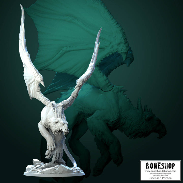 Fantasy „O'elle Dragon v2“ White Werewolf Tavern | 28mm-35mm | RPG | Boneshop