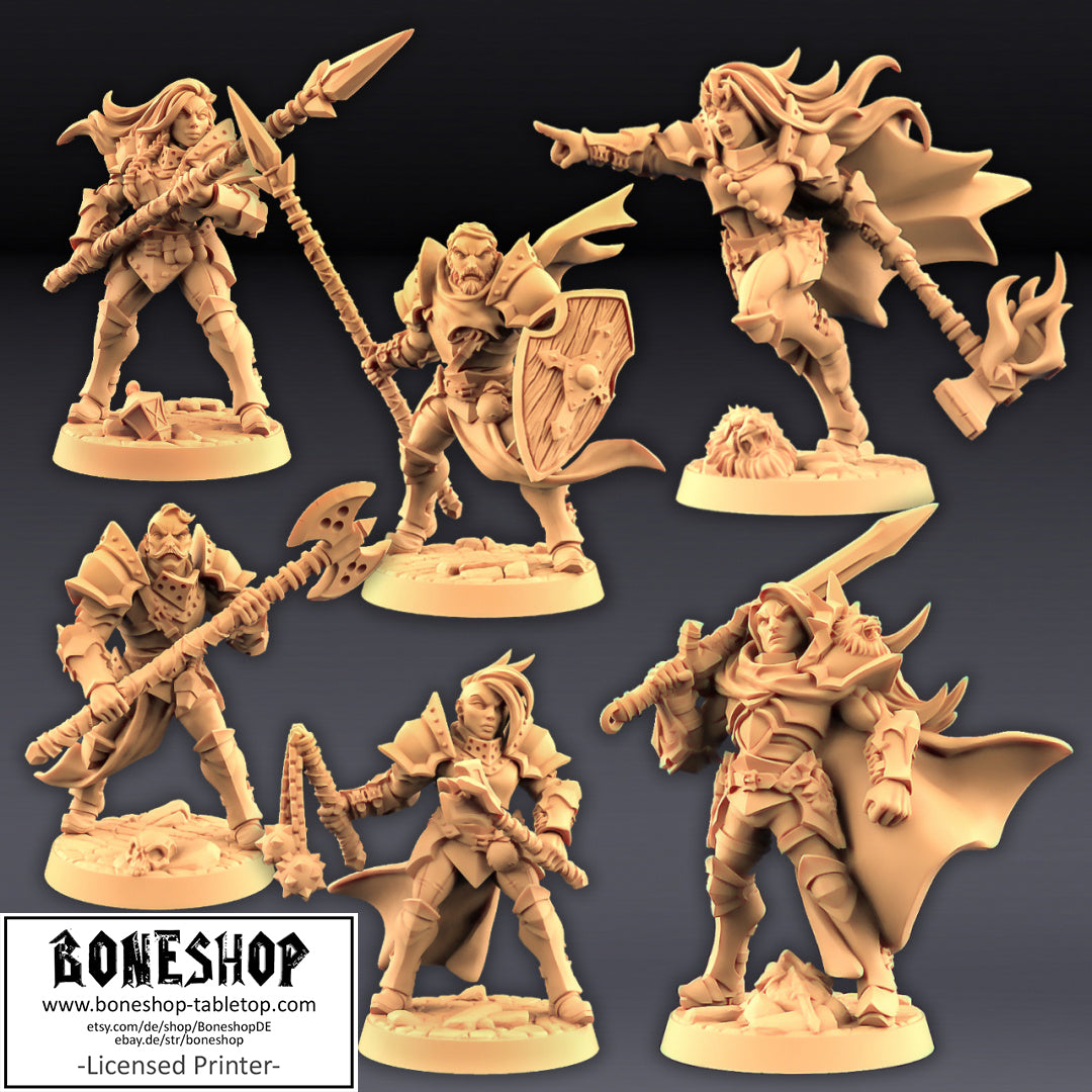 Human Fighters Guild „Soldier Bundle“ Artisan Guild | 28mm-35mm | Boneshop