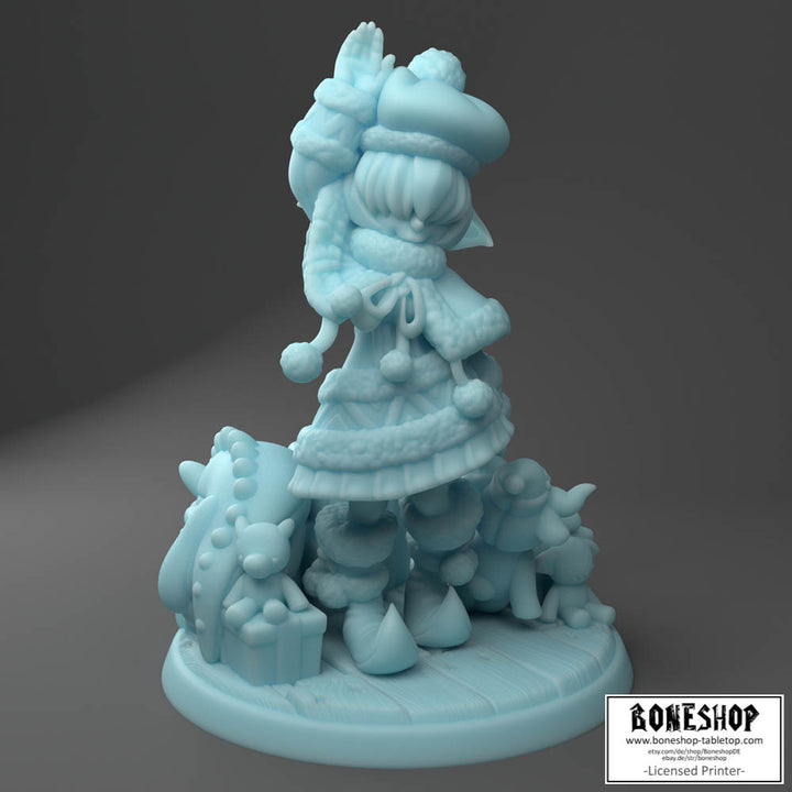 Twin Goddess Miniatures „Jellica Goblin Present Maker" 28mm | 32mm |3D |Boneshop