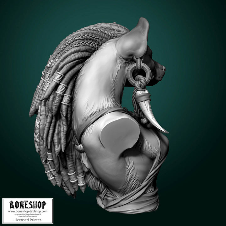 Bust „Meirsoa Gnoll Matriarch“ White Werewolf Tavern | 28mm-35mm | RPG |Boneshop