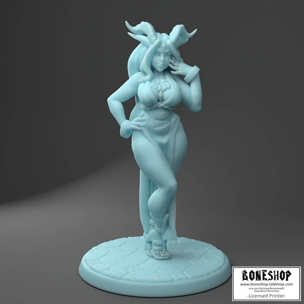 Twin Goddess Miniatures „Dragon Goddess Humanform" 28mm | 32mm | 3D | Boneshop