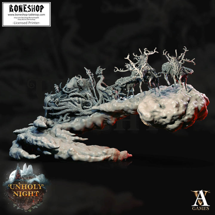 Unholy Night „Krampus Sled Diorama" Archvillain Games | 32mm - 40mm | Boneshop