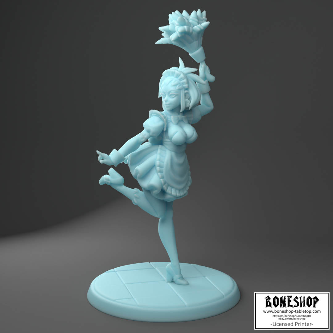 Twin Goddess Miniatures „Zombietops the Maid" 28mm | 32mm | 3D | Boneshop