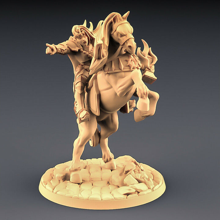 Human Fighters Guild „Morgana on Warhorse“ Artisan Guild | 28mm-35mm | Boneshop