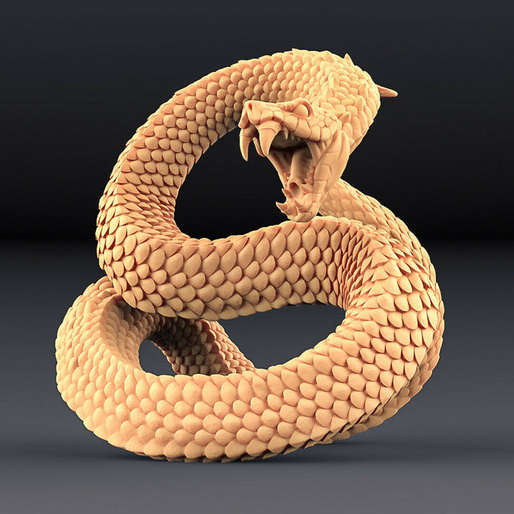Snake Cult „Giant-Snake - B“ Artisan Guild | 28mm-35mm | DnD | RPG | Boneshop