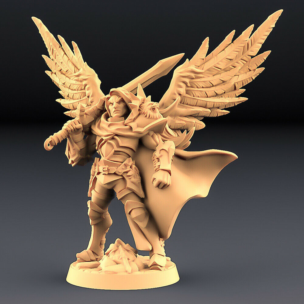 Human Fighters Guild „Sigfrido - 1 (Wings)“ Artisan Guild | 28mm-35mm | Boneshop