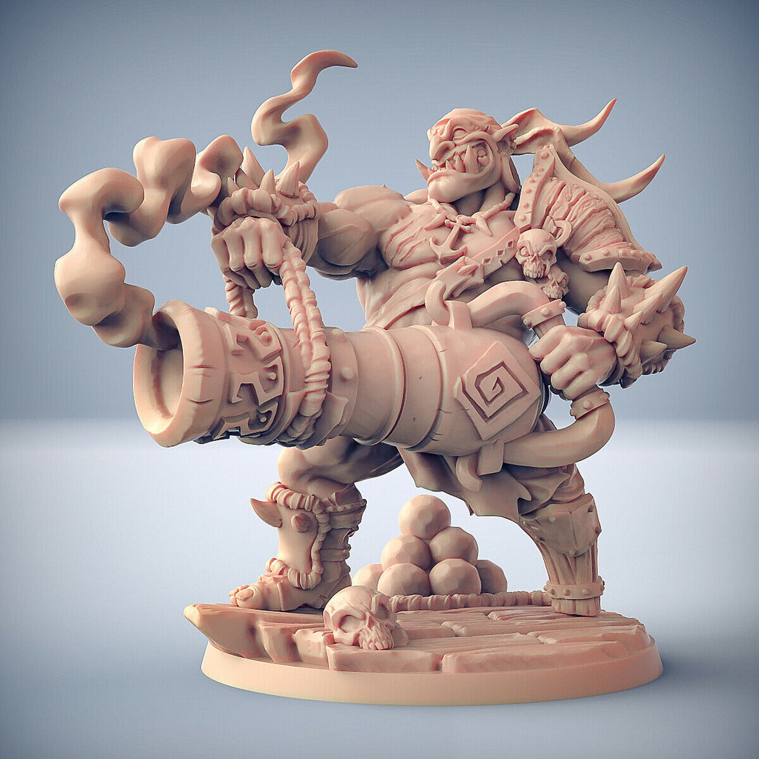 Ogre Marauders „Gronk Boomshot" Artisan Guild | 28mm-35mm | DnD | RPG | Boneshop
