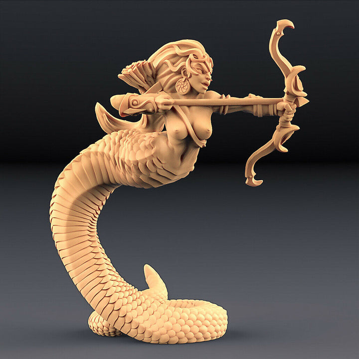 Snake Cult „Naga-Archer - C“ Artisan Guild | 28mm-35mm | DnD | RPG | Boneshop