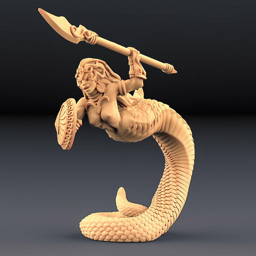 Snake Cult „Naga-Guards - C“ Artisan Guild | 28mm-35mm | DnD | RPG | Boneshop