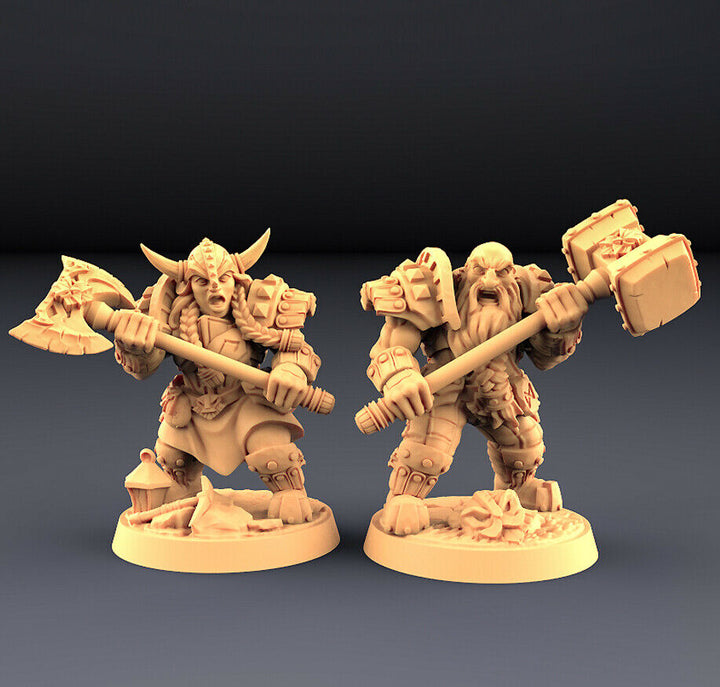 Dwarven Defender „Zwerg E+F“ Artisan Guild | 28mm-35mm | RPG | Boneshop