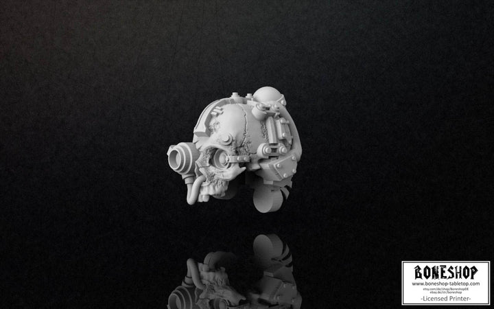 Heads „Machine Skull Helmet" 28mm - 35mm | RPG | DnD | Boneshop