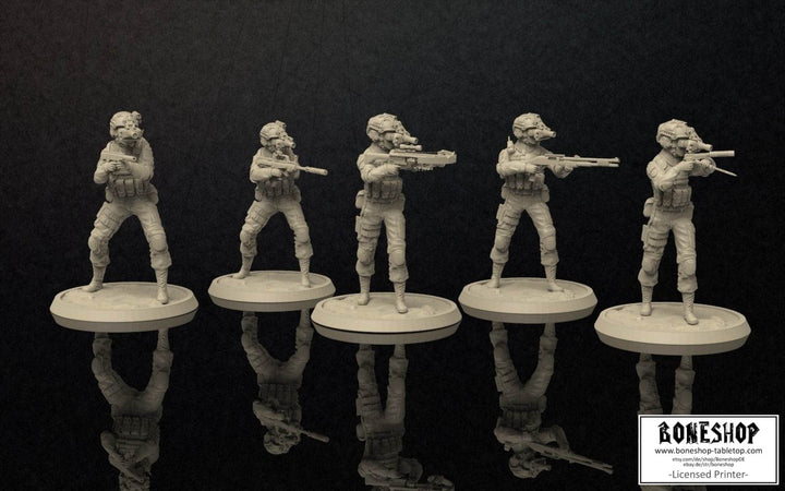 Soldiers „Nightvision Soldiers" 28mm - 35mm | RPG | DnD | Boneshop