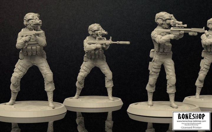 Soldiers „Nightvision Soldiers" 28mm - 35mm | RPG | DnD | Boneshop