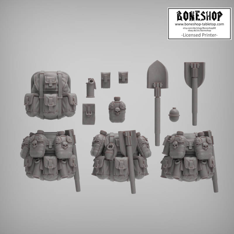 Spacenam „Infantry Backpacks“ 28mm-35mm | RPG | Tabletop | Boneshop