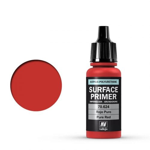 Vallejo Surface Primer - Pure Red 17ml