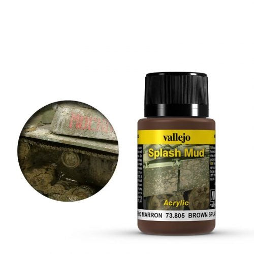 Vallejo Weathering Effects Splash Mud Brown 40 ml