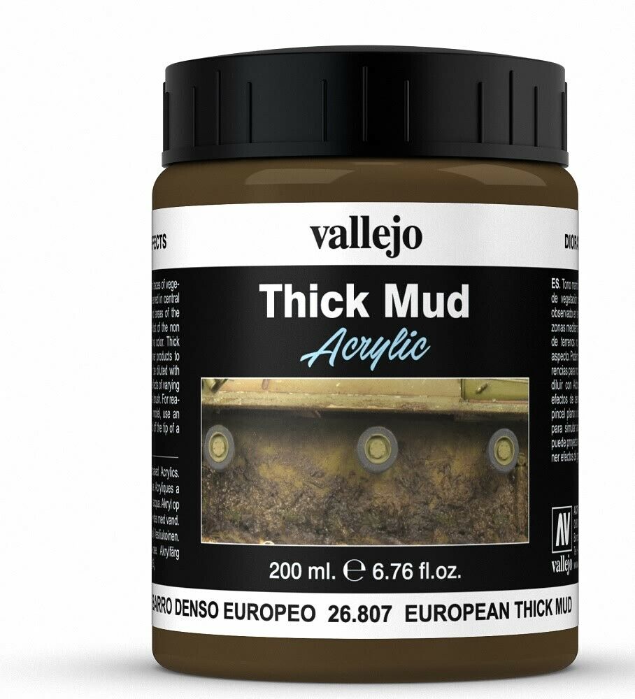 Vallejo Weathering Effects Thick Mud European Mud 200 ml